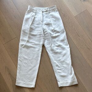 IRO White Dress Pants High-Waisted Pleated